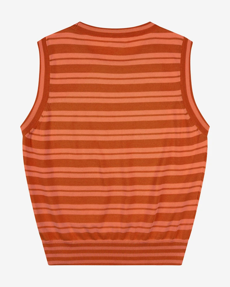 Rotes Gestreiftes Top aus Bio-Baumwolle von Matona