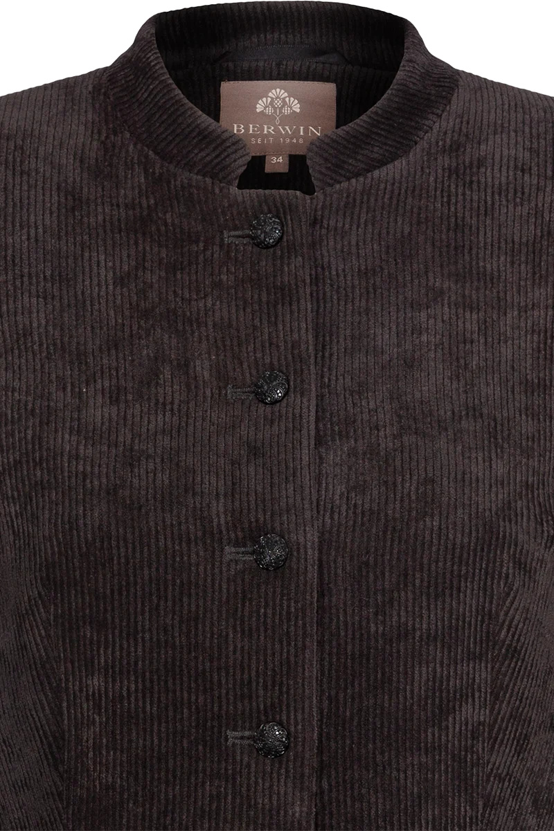 Damen Trachtenjacke aus Cord mit Stehkragen