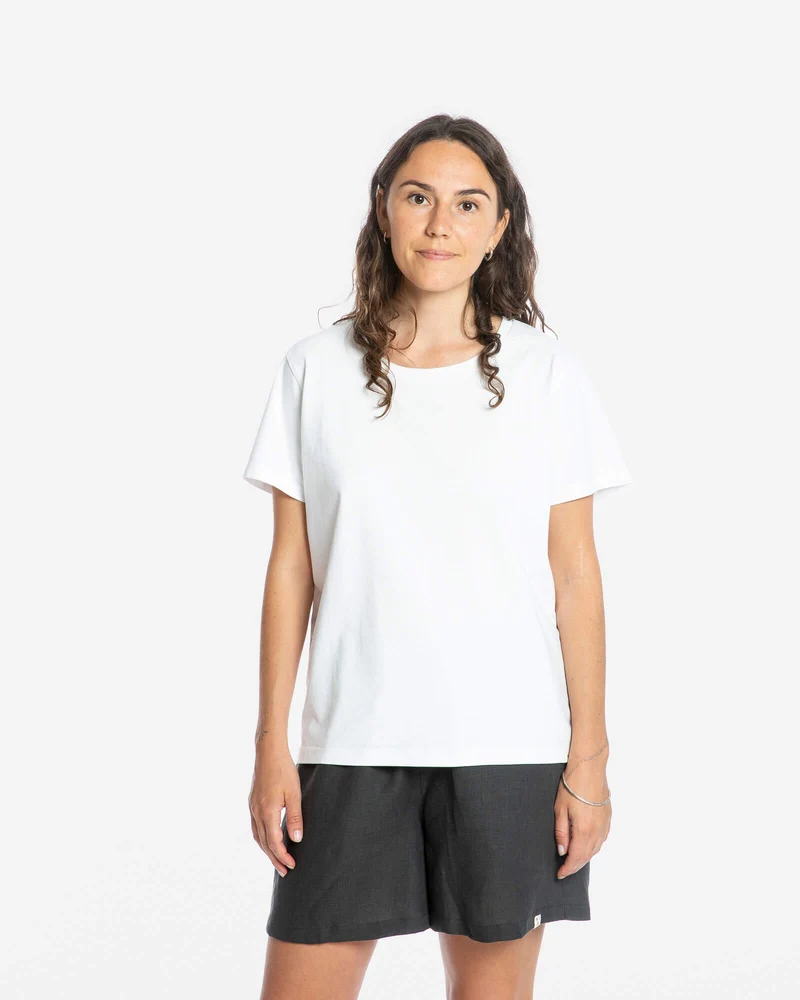 Weisses T-Shirt Core aus Bio-Baumwolle von Matona