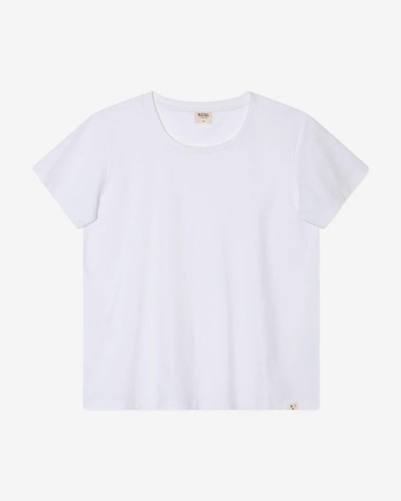 Weisses T-Shirt Core aus Bio-Baumwolle von Matona