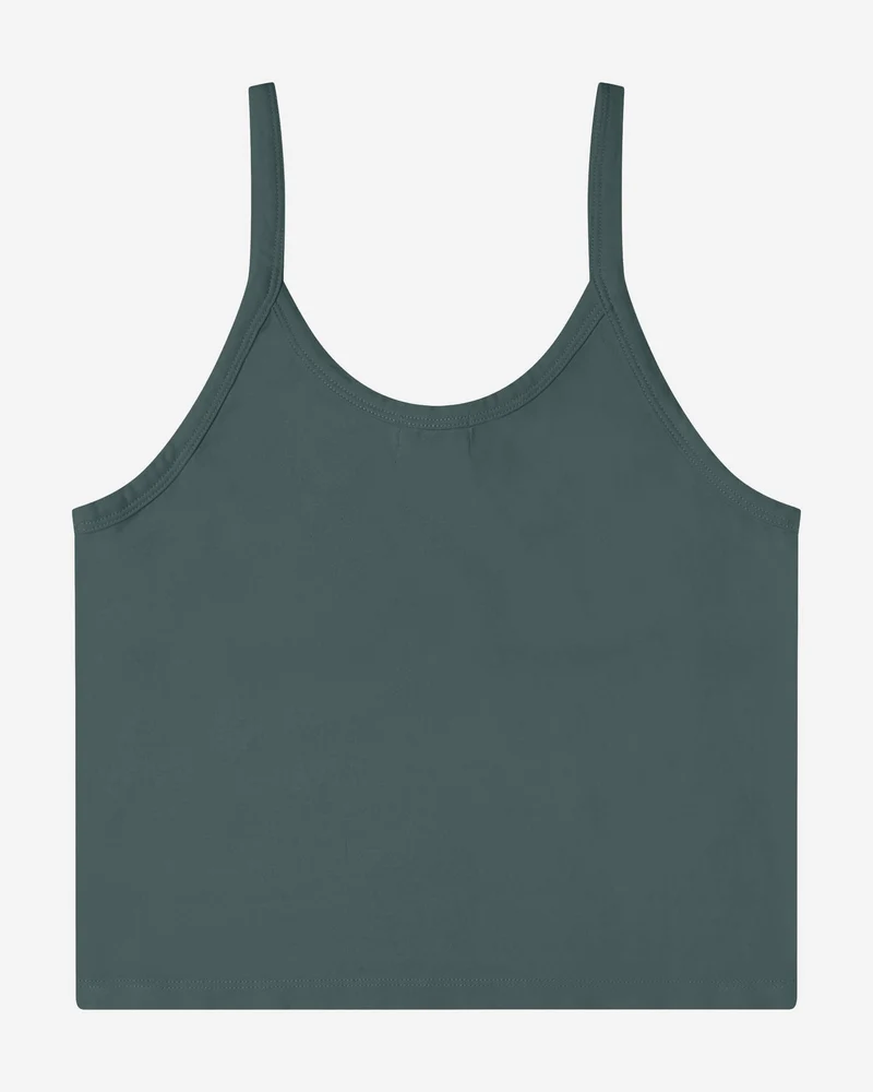Petrol Crop Top Basic aus Bio-Baumwolle von Matona