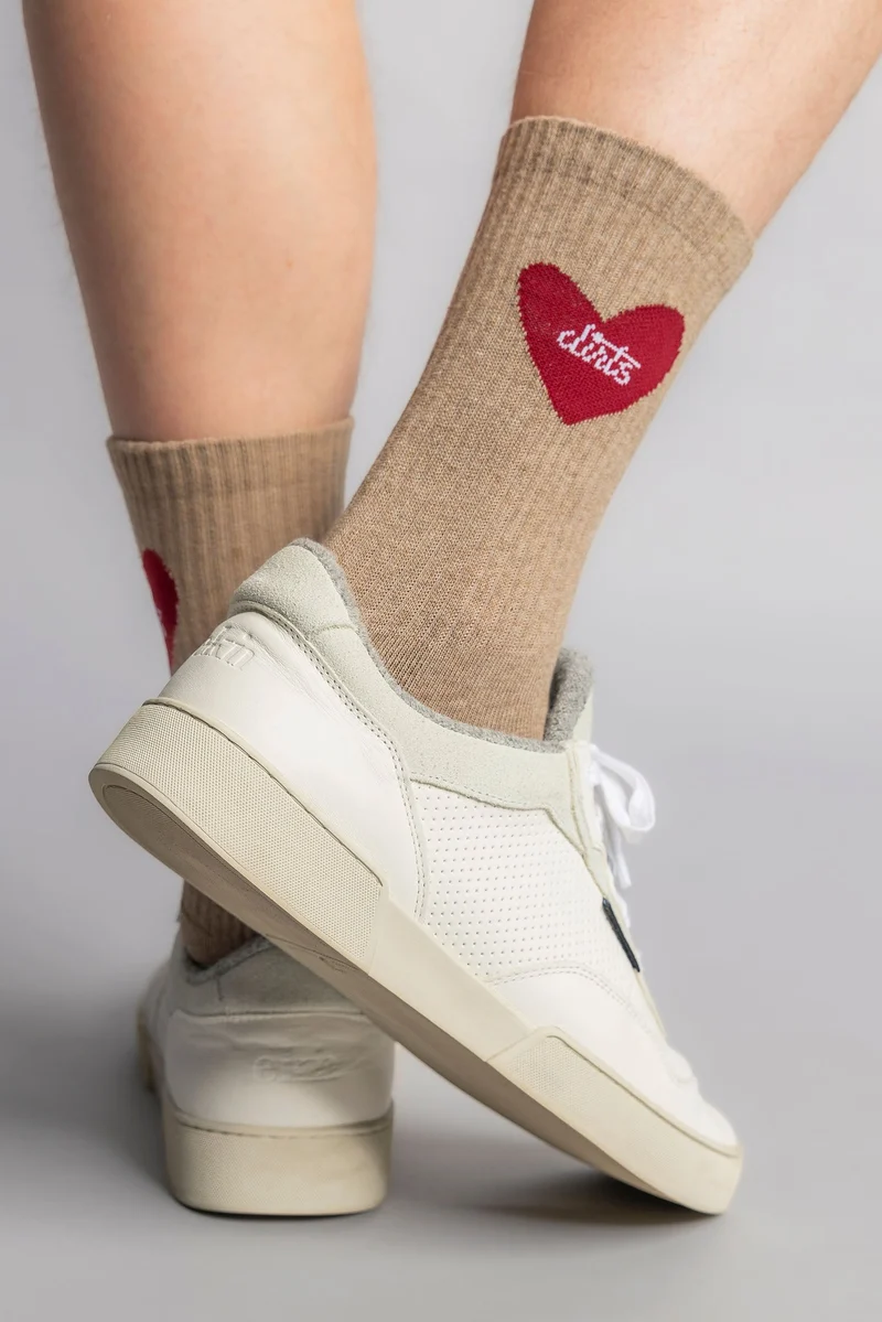Heart Socks 2.0 in camel von DIRTS