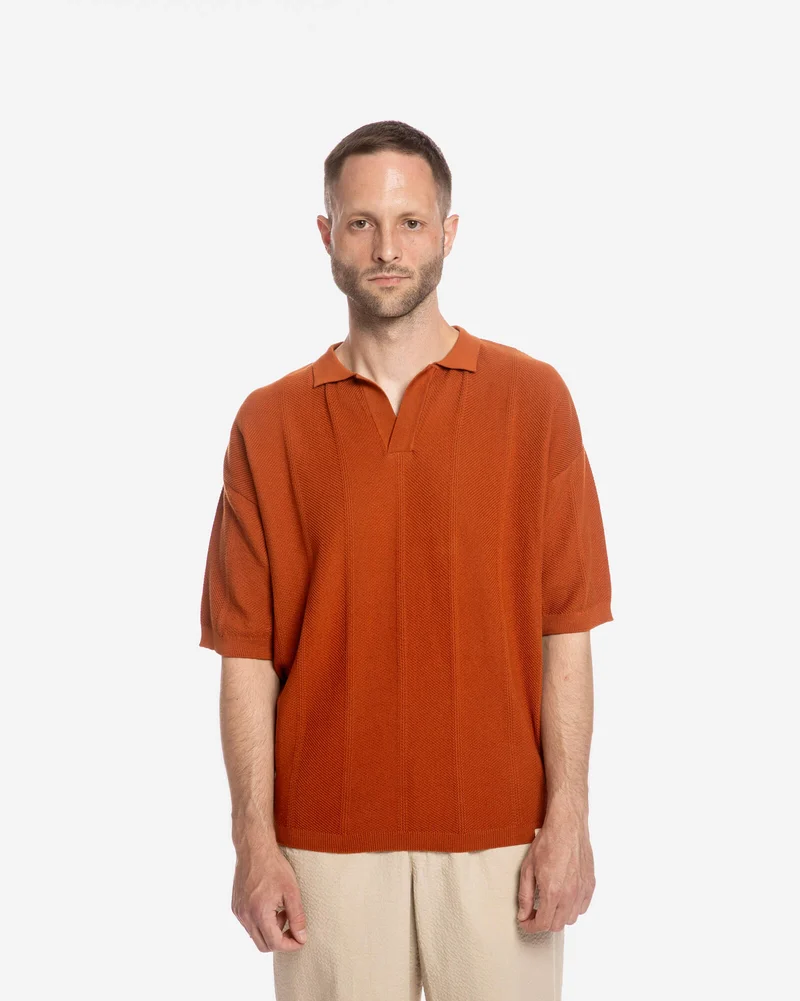 Rotes Polo Shirt aus 100% Bio-Baumwolle von Matona