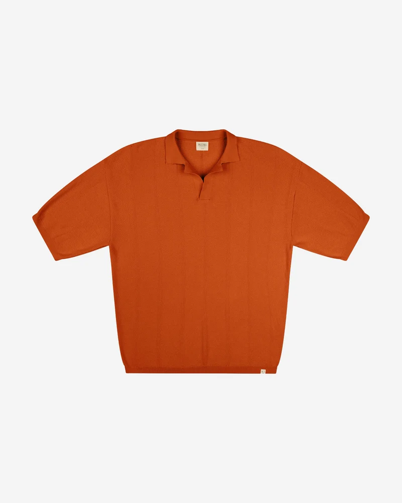 Rotes Polo Shirt aus 100% Bio-Baumwolle von Matona