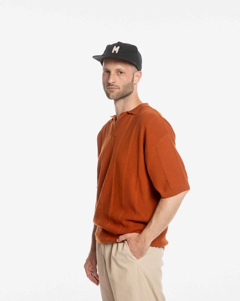 Rotes Polo Shirt aus 100% Bio-Baumwolle von Matona