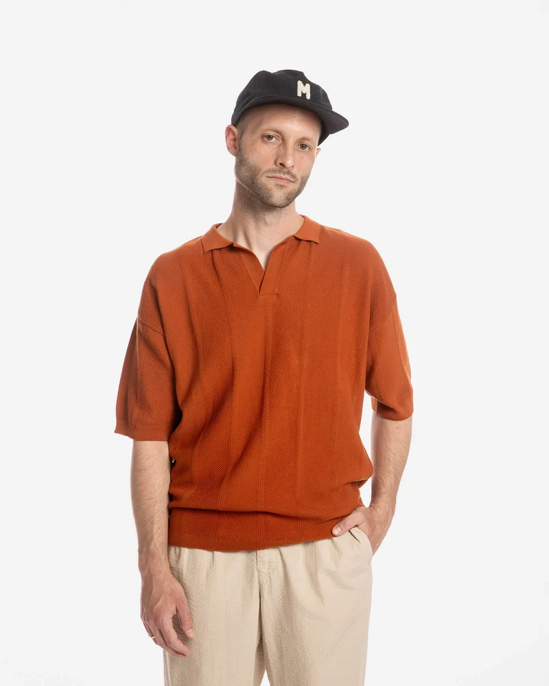Rotes Polo Shirt aus 100% Bio-Baumwolle von Matona