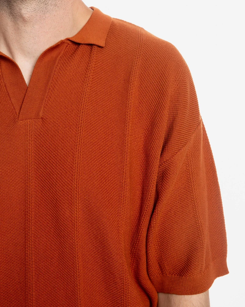 Rotes Polo Shirt aus 100% Bio-Baumwolle von Matona