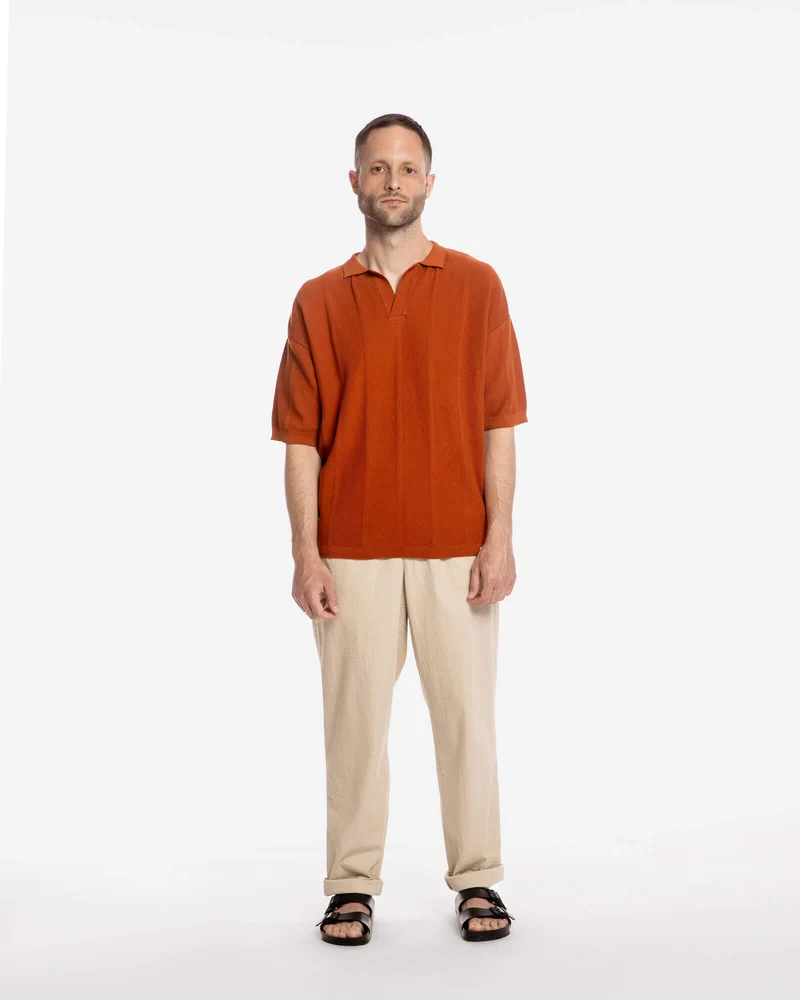Rotes Polo Shirt aus 100% Bio-Baumwolle von Matona