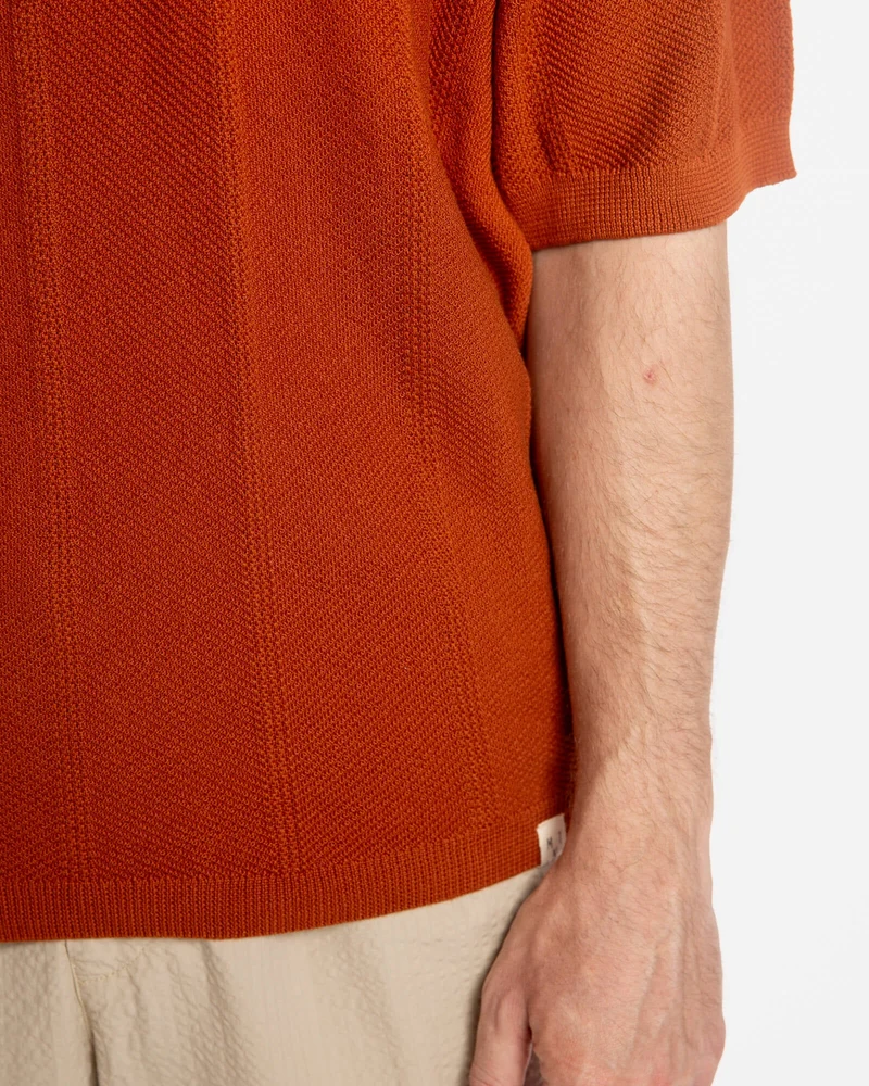 Rotes Polo Shirt aus 100% Bio-Baumwolle von Matona