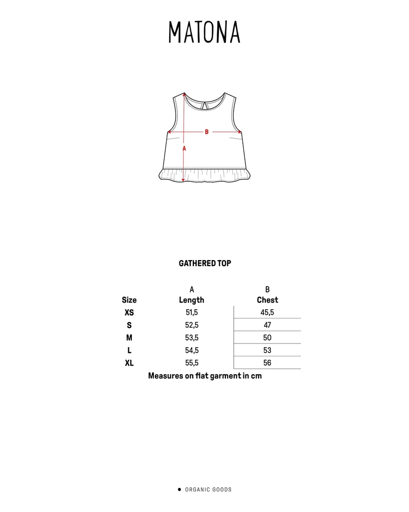 Olivgrünes Top Gathered aus Bio-Baumwolle von Matona