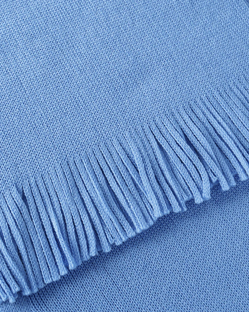 Strickschal Merinowolle - Hellblau von Rotholz