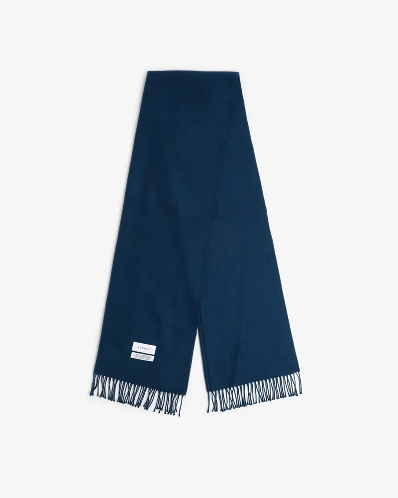 Webschal Merinowolle - Royalblau von Rotholz