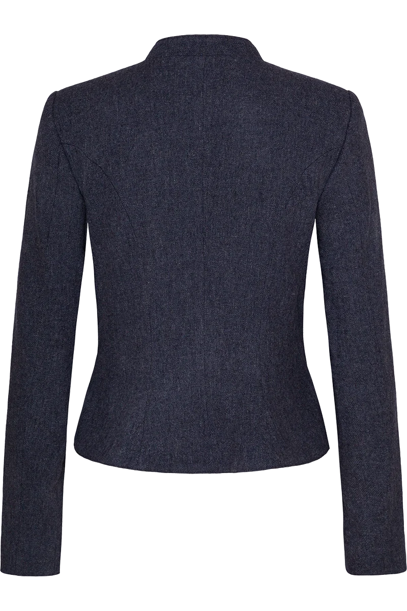 Damen Trachten Lodenblazer mit Stretchanteil - dunkelblau