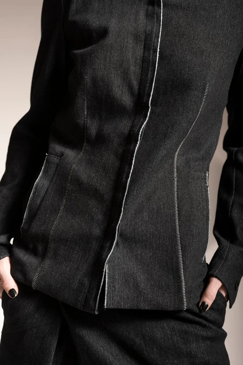 eigensinnig wien | Sontag | Designer Jeansjacke für Damen in Grau