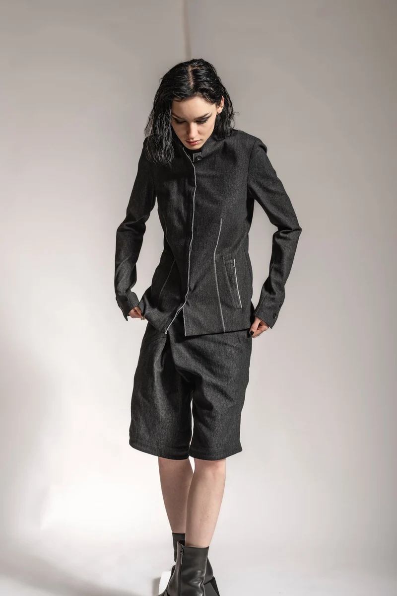 eigensinnig wien | Sontag | Designer Jeansjacke für Damen in Grau