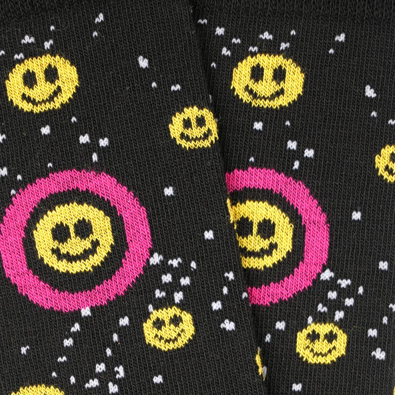 Schwarze Socken OX Happy Beat aus Bio-Baumwolle von Paar Socks