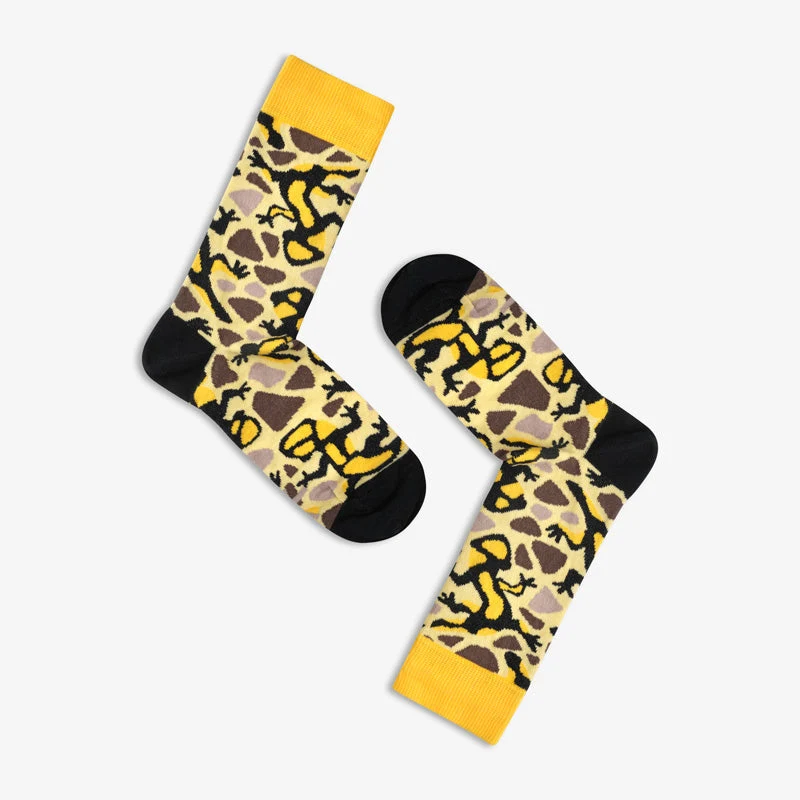 Gelbe Socken ALPENSALAMANDER aus Bio-Baumwolle von Paar Socks
