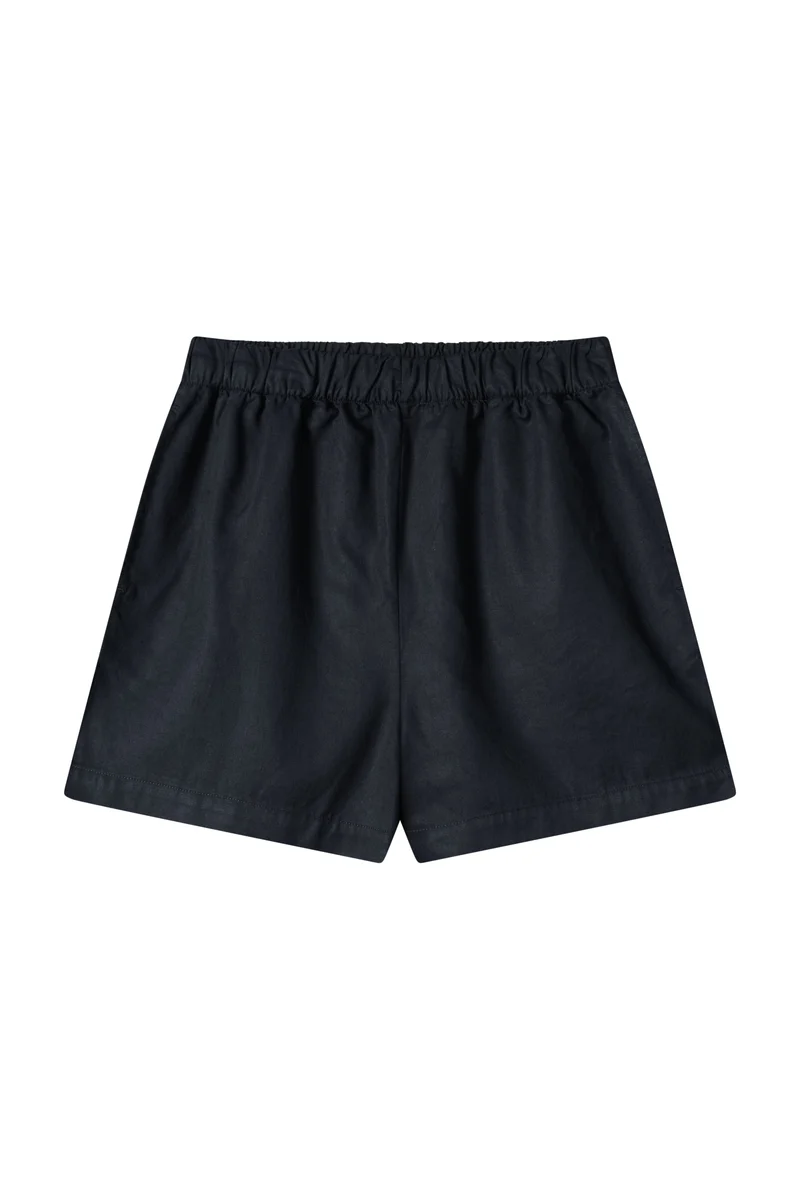 Dunkelblau Leinen-Shorts Luma aus Leinen-Tencel von Salzwasser