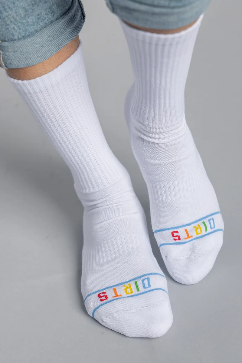 Bunte Socken Rainbow 2.0 aus Bio-Baumwolle von DIRTS