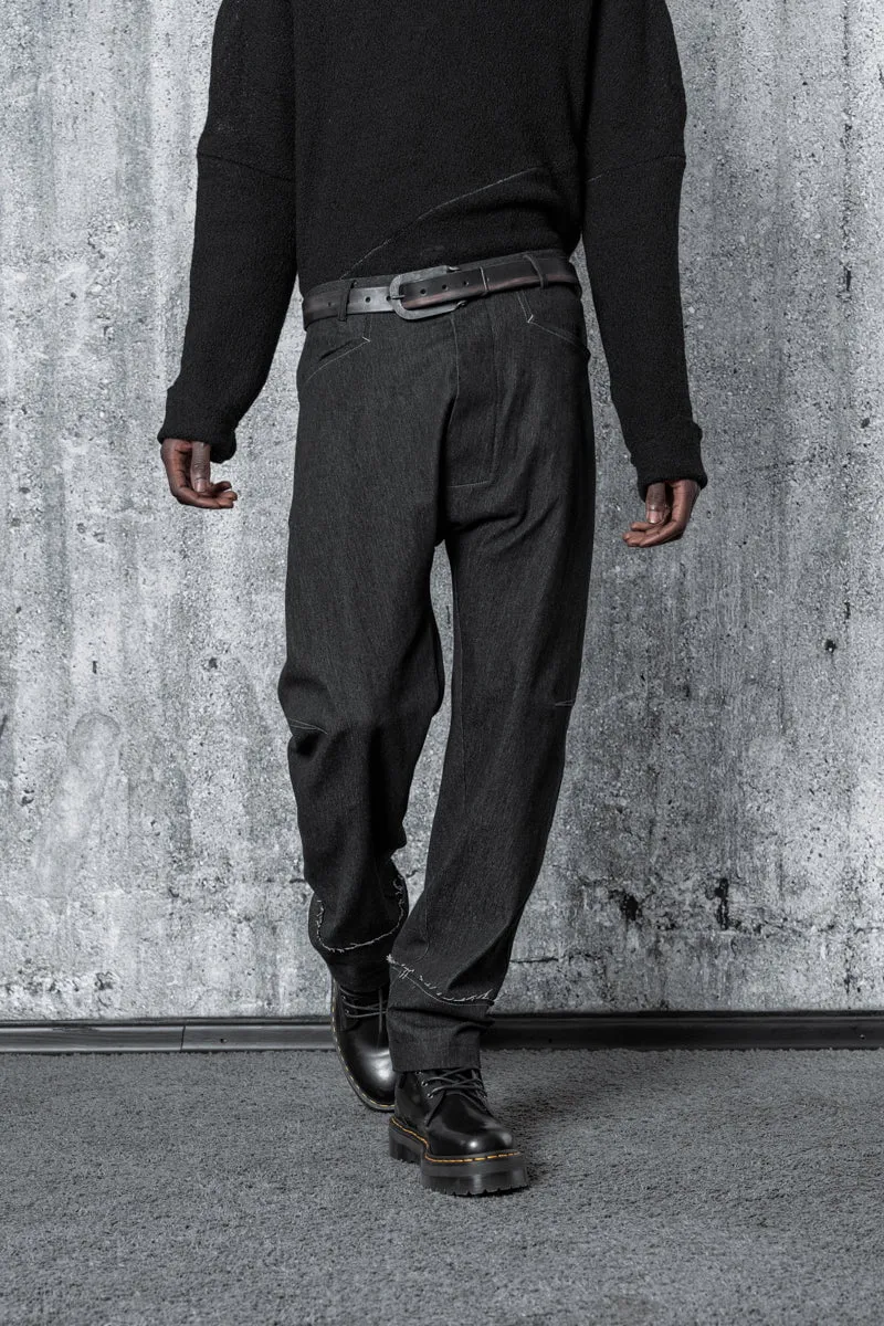 eigensinnig wien | Feuerhaken | Baggy Designer Jeans für Herren aus Baumwolle