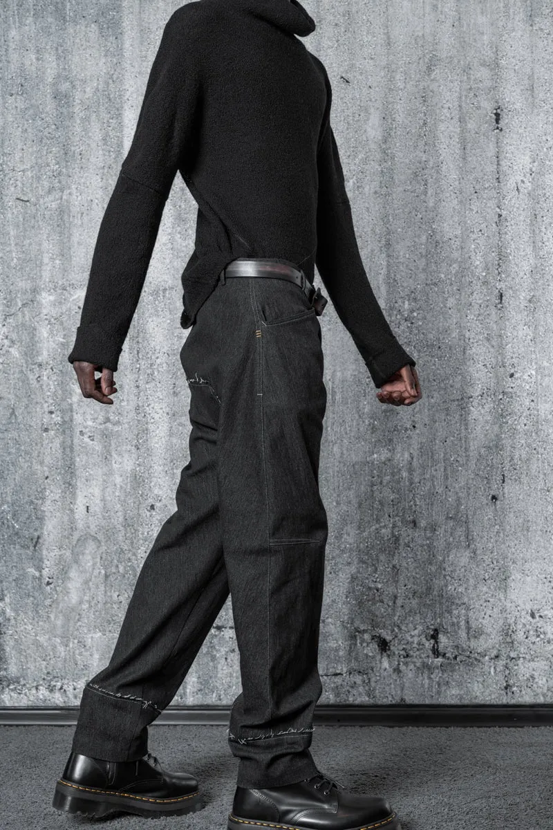 eigensinnig wien | Feuerhaken | Baggy Designer Jeans für Herren aus Baumwolle