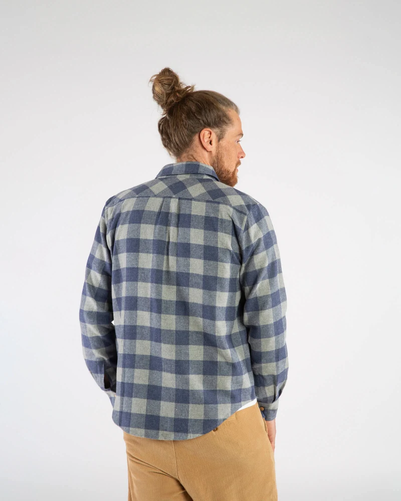 Karriertes Flannelhemd aus 100% Bio-Baumwolle von Matona