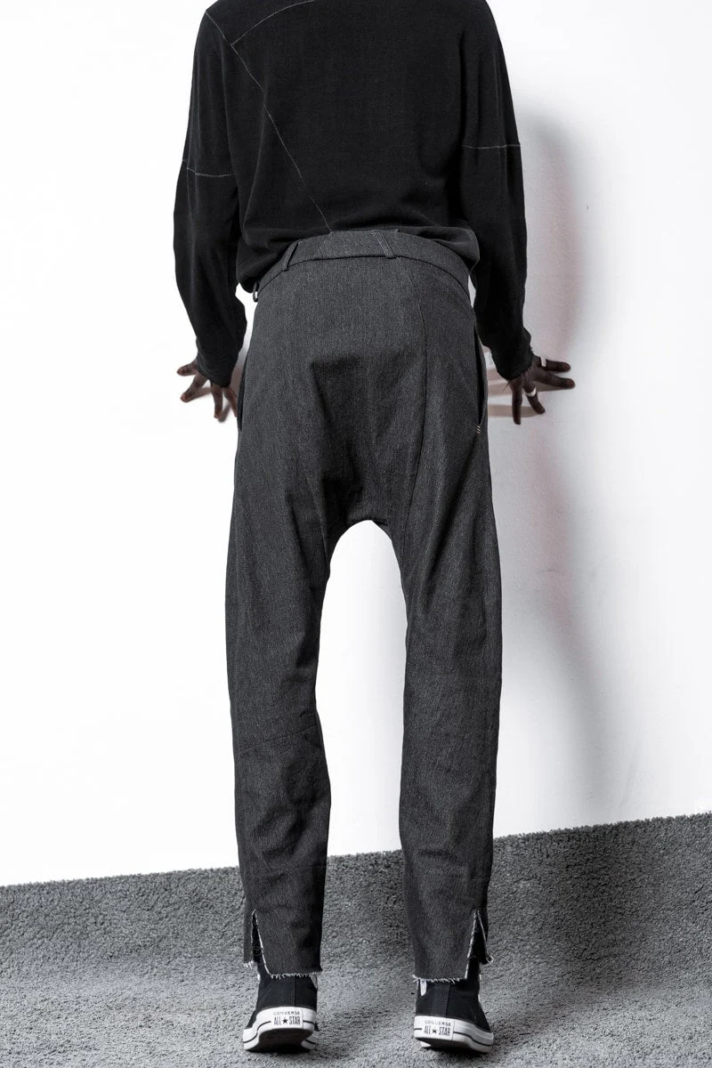 eigensinnig wien | Goethe | Baggy Jeans für Damen und Herren aus Baumwolle in Grau