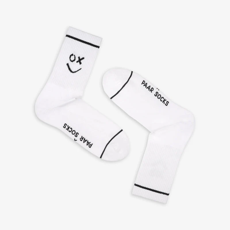 Weisse Socken OX Sportsocken aus Bio-Baumwolle von Paar Socks
