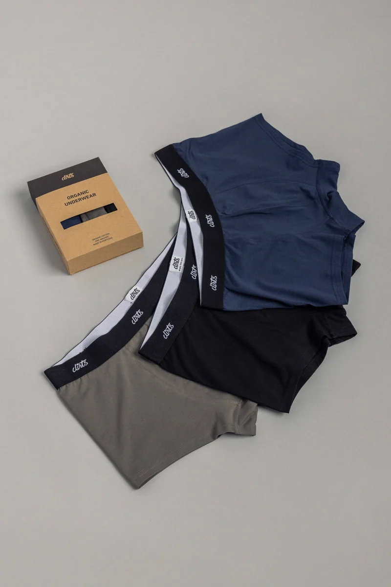 Boxershorts 3er-Pack aus Bio-Baumwolle von DIRTS