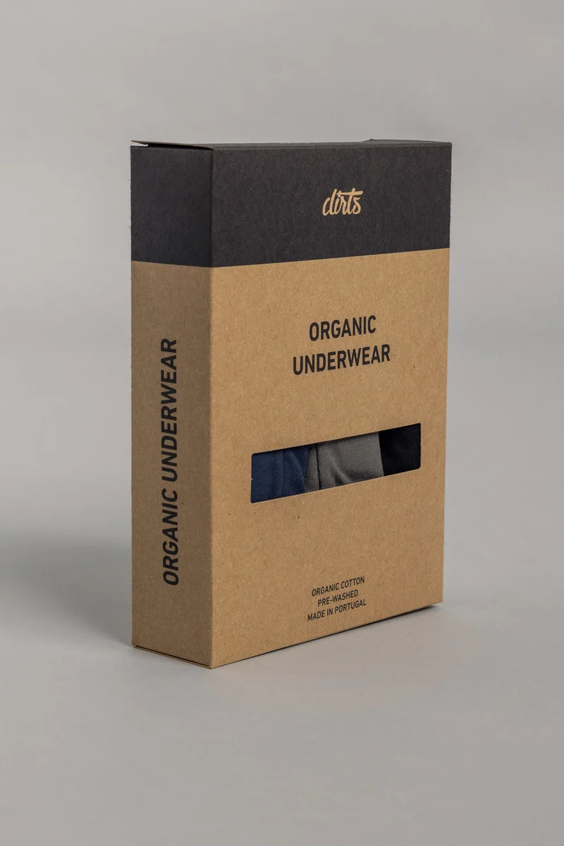 Boxershorts 3er-Pack aus Bio-Baumwolle von DIRTS