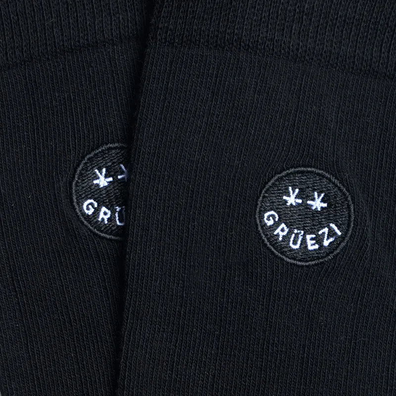 Schwarze Socken GRÜEZI aus Bio-Baumwolle von Paar Socks