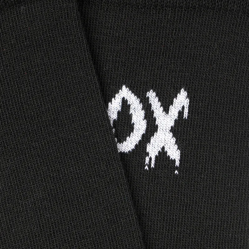 Schwarze Socken OX Sound Waves aus Bio-Baumwolle von Paar Socks