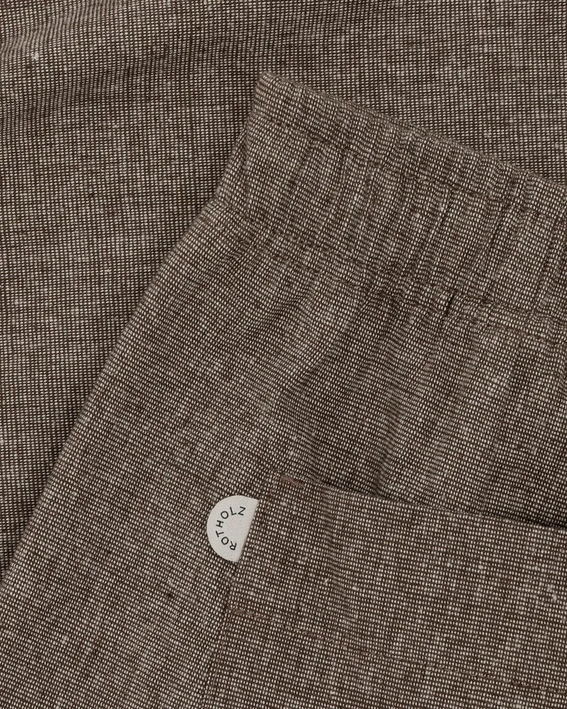 Braune weite Hose aus 100% Bio-Baumwolle von Rotholz