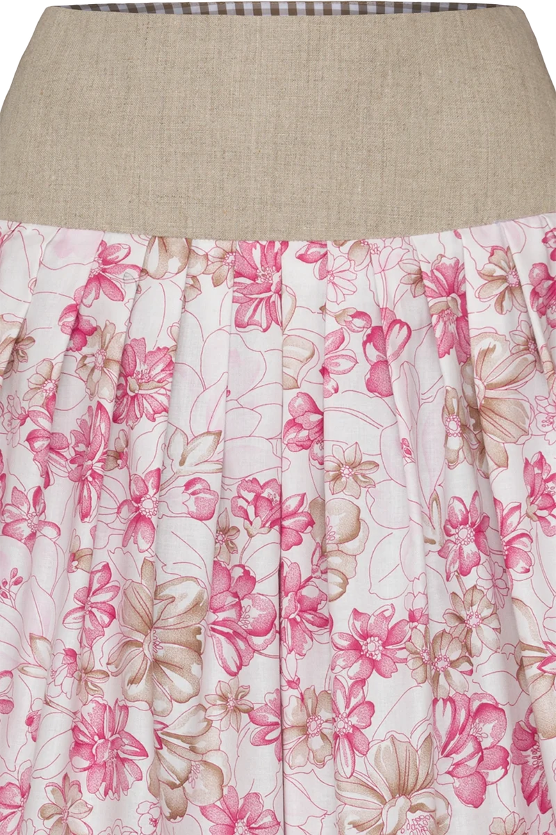 Trachtenrock Midilänge florales Muster
