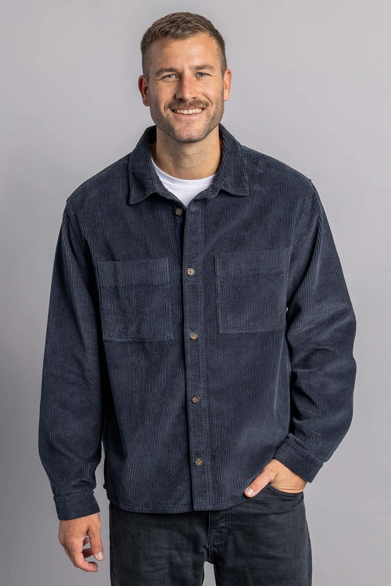 Cord Overshirt von Dirts aus Bio Baumwolle