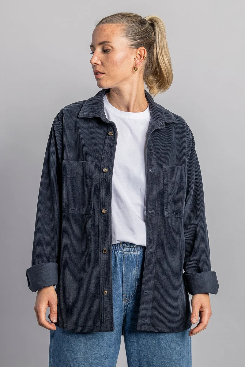 Cord Overshirt von Dirts aus Bio Baumwolle