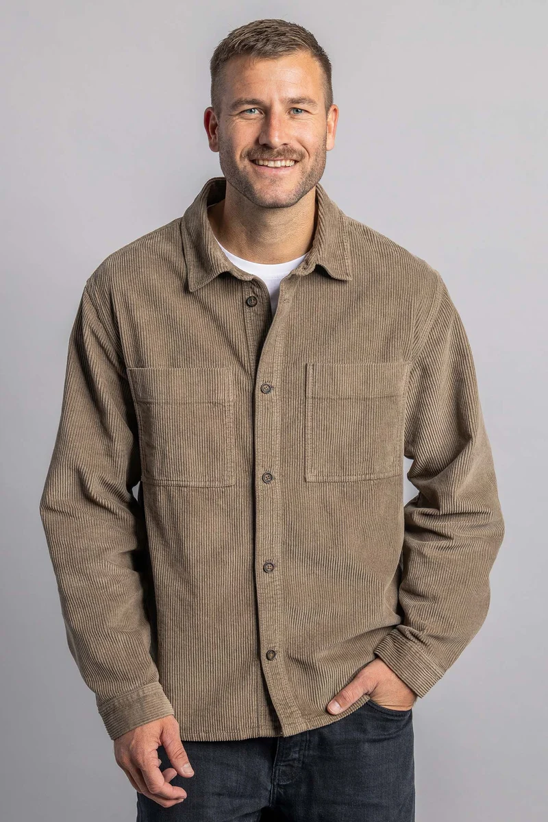 Cord Overshirt von Dirts aus Bio Baumwolle