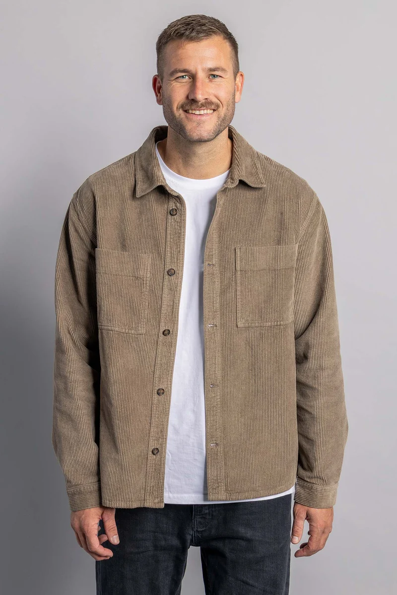 Cord Overshirt von Dirts aus Bio Baumwolle
