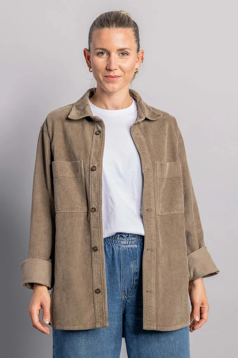 Cord Overshirt von Dirts aus Bio Baumwolle