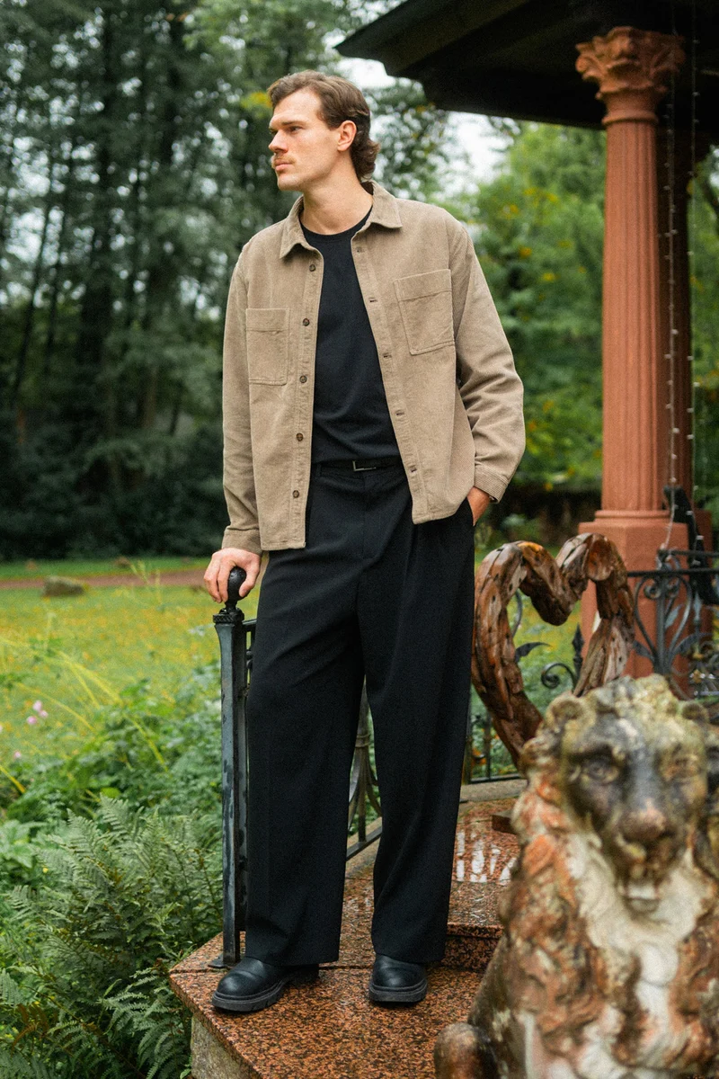 Cord Overshirt von Dirts aus Bio Baumwolle
