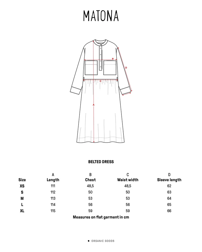 Grünes Kleid cardamom aus 100% Leinen von Matona