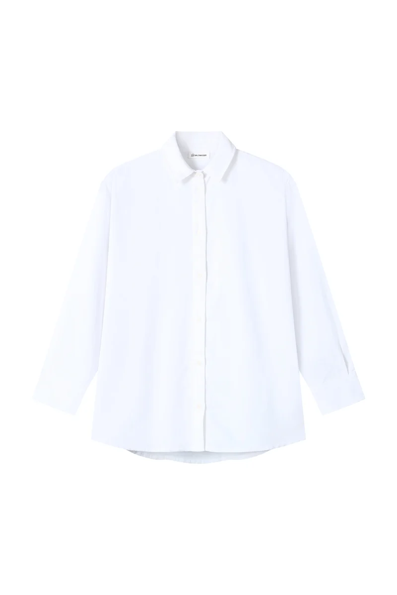 Weisses Hemd Brisa aus Leinen-Tencel von Salzwasser