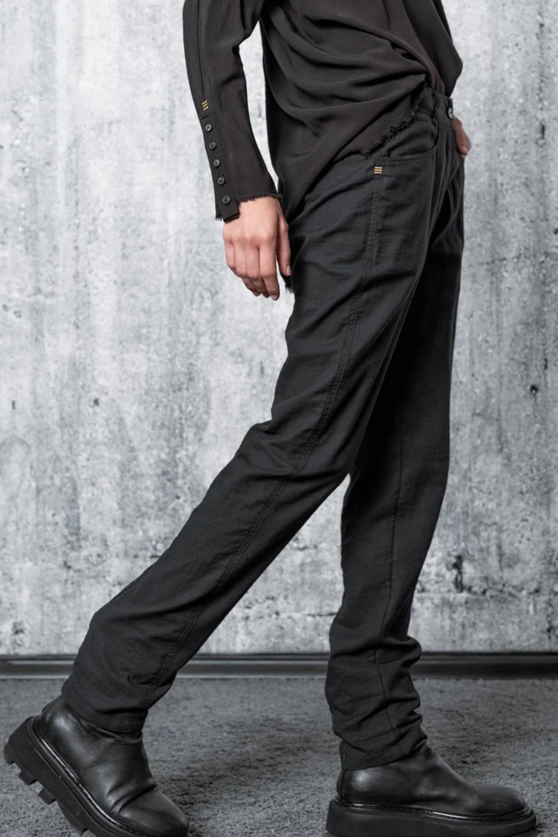 eigensinnig wien | Kierkegaard | Schwarze Chino Hose für Damen aus feinster Baumwolle