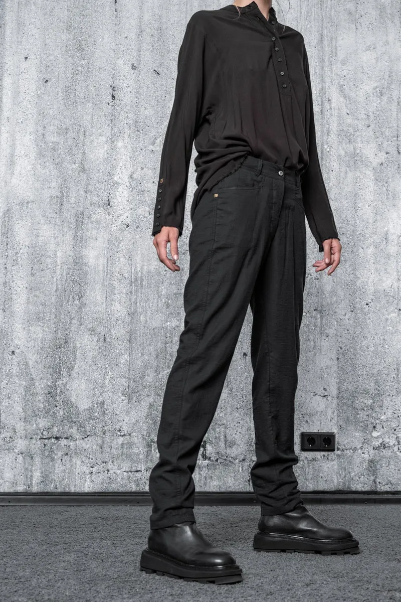 eigensinnig wien | Kierkegaard | Schwarze Chino Hose für Damen aus feinster Baumwolle