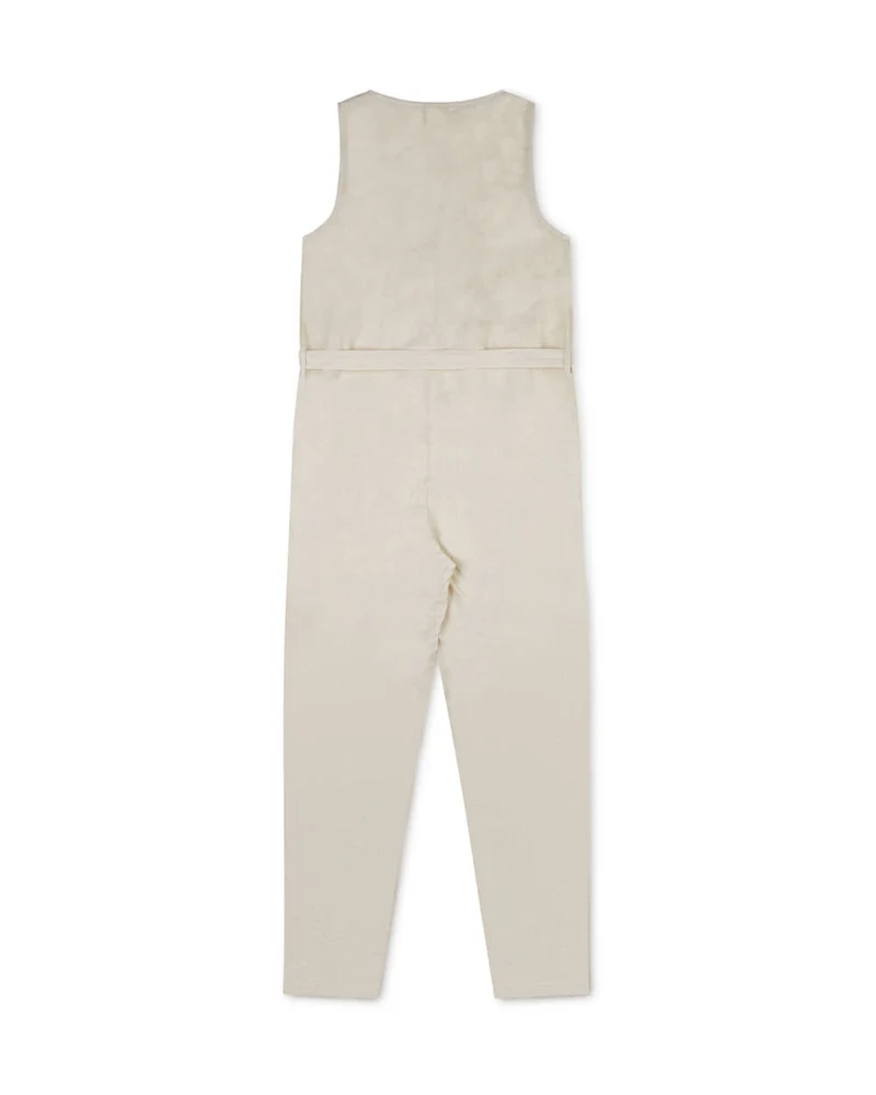 Weisser Overall milk aus Leinen von Matona
