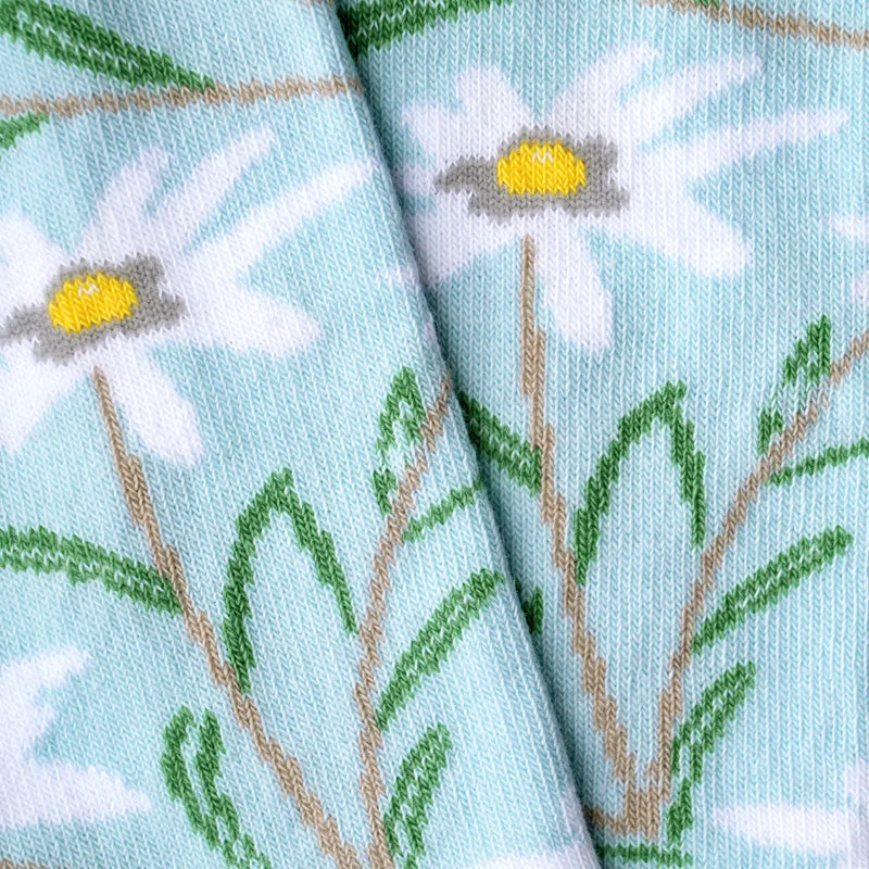 Blaue Socken EDELWEISS aus Bio-Baumwolle von Paar Socks