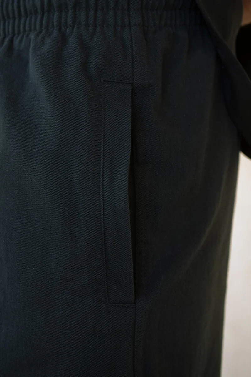 Dunkelblaue Walkshorts Ria aus Bio-Baumwolle von Salzwasser