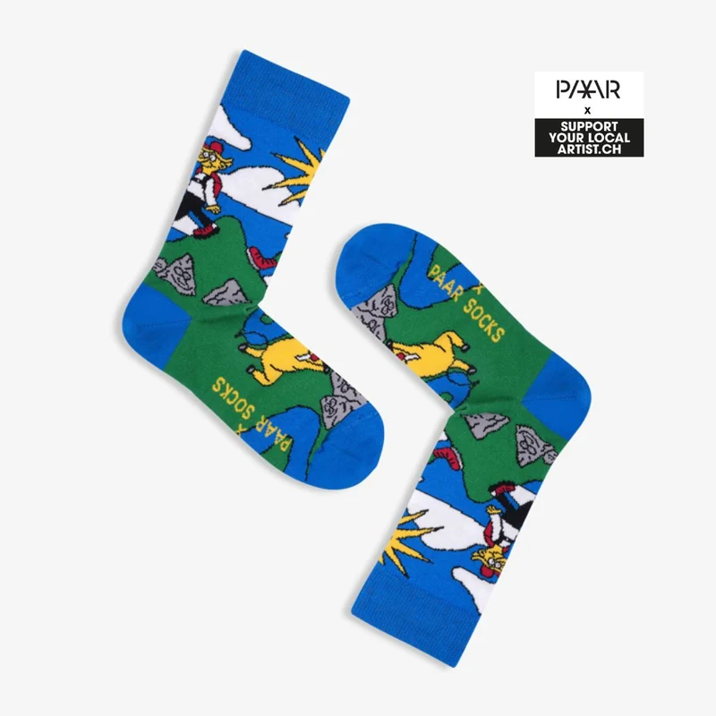 Bunte Socken WANDERN aus Bio-Baumwolle von Paar Socks