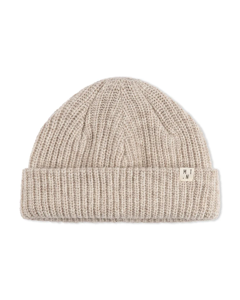 Beiger Beanie salt aus Bio-Wolle von Matona