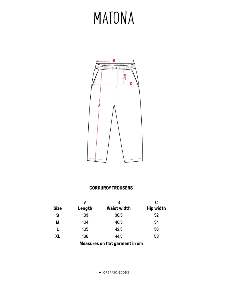 Corduroy Trousers black